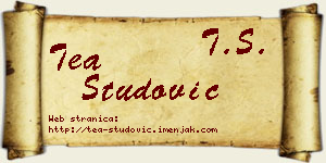 Tea Studović vizit kartica